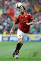 FUSSBALL SERIE A: Mirko Vucinic (AS Rom) John Arne Riise (AS Rom)