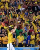 FUSSBALL WM 2014, Achtelfinale: Kolumbien - Uruguay