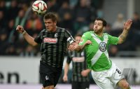 Fussball, 1. Bundesliga  Saison 2014/2015: VfL Wolfsburg - SC Freiburg