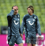 Fussball 1. Bundesliga: Bayern - Hannover, Enttaeuschung 96
