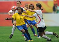 FUSSBALL  Olympia 2008   Vorrunde  Frauen   Deutschland - Brasilien