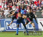 FUSSBALL 1. Bundesliga  FC Bayern - Kaiserslautern  Fallrueckzieher Elber