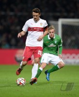 Fussball, 1. Bundesliga  Saison 2014/2015: SV Werder Bremen - VfB Stuttgart