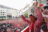 Fussball 1. Bundesliga :  JUBEL Arjen Robben  (FC Bayern Muenchen)