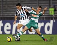 Fussball CHL Juventus-Rapid; Zweikampf