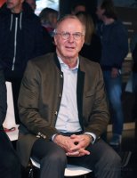 Fussball 1. Bundesliga Saison 18/19: Ehrung Doubelsieger 1969 des FC Bayern Muenchen