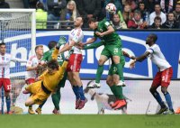 Fussball, 1. Bundesliga  Saison 2014/2015: Hamburger SV - FC Augsburg
