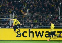 Fussball 1. Bundesliga  Saison 11/12: JUBEL Robert Lewandowski (Borussia Dortmund)