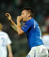 Fussball International EM 2012-Qualifikation:  BABYJUBEL von Antonio Cassano (Italien)