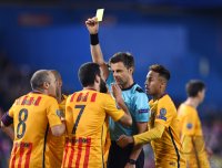 Fussball CHL 15/16 Viertelfinale: Atletico Madrid - FC Barcelona