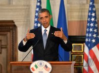 Staatsbesuch; US-Praesident Barack Obama in Rom