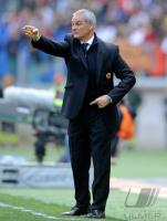 FUSSBALL SERIE A: Claudio Ranieri (AS Rom)John Arne Riise (AS Rom)