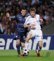 FUSSBALL  International CHL 09/10:  Olympique Lyon - FC Bayern  Muenchen