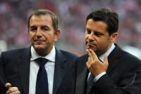 Fussball 1. Bundesliga : v. li., Tom Bender (DFL Geschaeftsfuehrer), Christian Seifert (Vorsitzender der Geschaeftsfuehrung der DFL)