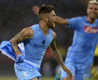 FUSSBALL  CHL  Saison 2013/2014:  JUBEL Lorenzo Insigne (SSC Neapel)