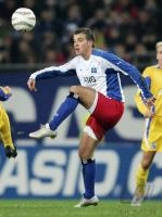 Fussball 1. Bundesliga: HSV, VAN DER VAART Einzelaktion am Ball