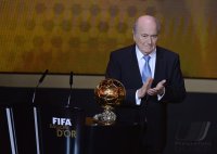 Fussball International  FIFA Ballon d Or 2013; FIFA Praesident Joseph S. Blatter (Schweiz)