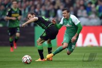 Fussball, 1. Bundesliga  Saison 2014/2015: SV Werder Bremen - Borussia Moenchengladbach