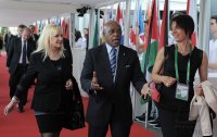 Fussball International 65. FIFA Kongress: Mosima Gabriel Tokyo Sexwale (Suedafrika)