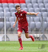 Fussball 1. Bundesliga Saison 21/22: Teampraesentation FC Bayern Muenchen
