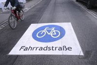 Fahrradstrasse in Tuebingen