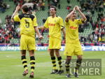Fussball 1. Bundesliga: Leverkusen - Dortmund, Schlussjubel BVB