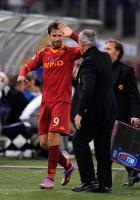 FUSSBALL SERIE A:  Mirko Vucinic, Claudio Ranieri (AS Rom)