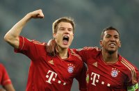FUSSBALL  DFB POKAL SAISON  11/12  HALBFINALE: JUBEL FC Bayern Muenchen