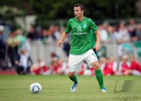 Fussball 1. Bundesliga, Testspiel: Werder Bremen, SCHMITZ am Ball