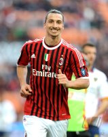 FUSSBALL SERIE A:  Jubel Zlatan Ibrahimovic (AC Mailand)
