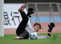 FUSSBALL INTERNATIONAL: Torwart Ri Myong Guk (Nordkorea)
