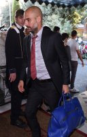 Fussball CHL  Saison 2014/2015: Ankunft FC Bayern Muenchen im Hotel