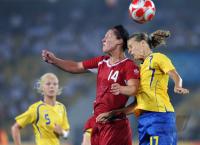 FUSSBALL  Olympia 2008   Vorrunde  Frauen   Schweden - Kanada