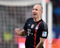 Fussball 1. Bundesliga Saison 14/15: JUBEL Arjen Robben (FC Bayern Muenchen)