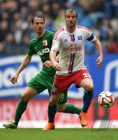 Fussball, 1. Bundesliga  Saison 2014/2015: Hamburger SV - FC Augsburg