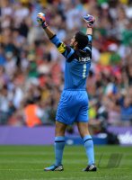 FUSSBALL Olympia 2012 FINALE: Brasilien - Mexiko