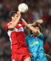 Fussball, Champions League: VfB Stuttgart - FC Barcelona