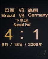 FUSSBALL  Olympia 2008  Peking  Halbfinale Brasilien - Deutschland