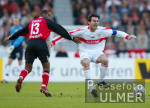 Fussball 1. Bundesliga: Stuttgart - Nuernberg, Zweikampf