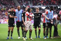 Fussball 1. Bundesliga  Saison  2025/2026  28. Spieltag SC Freiburg - FC Bayern Muenchen