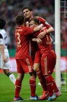 FUSSBALL DFB POKAL  Saison 2012/2013:  FC Bayern Muenchen - VfL Wolfsburg