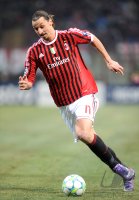 Fussball CHL  Saison 2011/2012:  Zlatan Ibrahimovic (AC Mailand)
