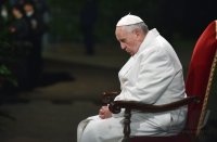 Rom Karfreitag 2015; Via Crucis am Kolosseum; Papst Franziskus I.