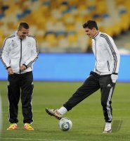 Fussball Training  der Deutsche Nationalmannschaft in Kiew