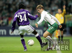 Fussball UCL, Bremen - Anderlecht, Zweikampf