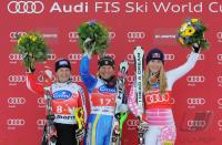 SKI Weltcup  Damen  ST.Moritz;  Siegerin Anja PAERSON (SWE)