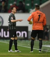 Fussball, 1. Bundesliga  Saison 2014/2015: VfL Wolfsburg - SC Freiburg