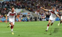 FUSSBALL WM 2014 FINALE: JUBEL  Mario Goetze (Deutschland)