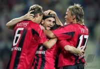 Fussball 1. Bundesliga: Leverkusen - Koeln, Jubel Leverkusen