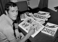 Fussball WM 1970 Autogrammstunde:  Beckenbauer (Deutschland)